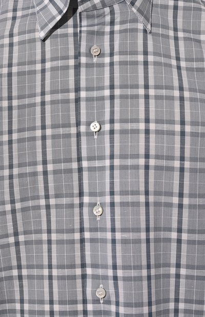 Рубашка из хлопка и льна ZILLI, арт. MFZ-4270-8619/0001, фото 5