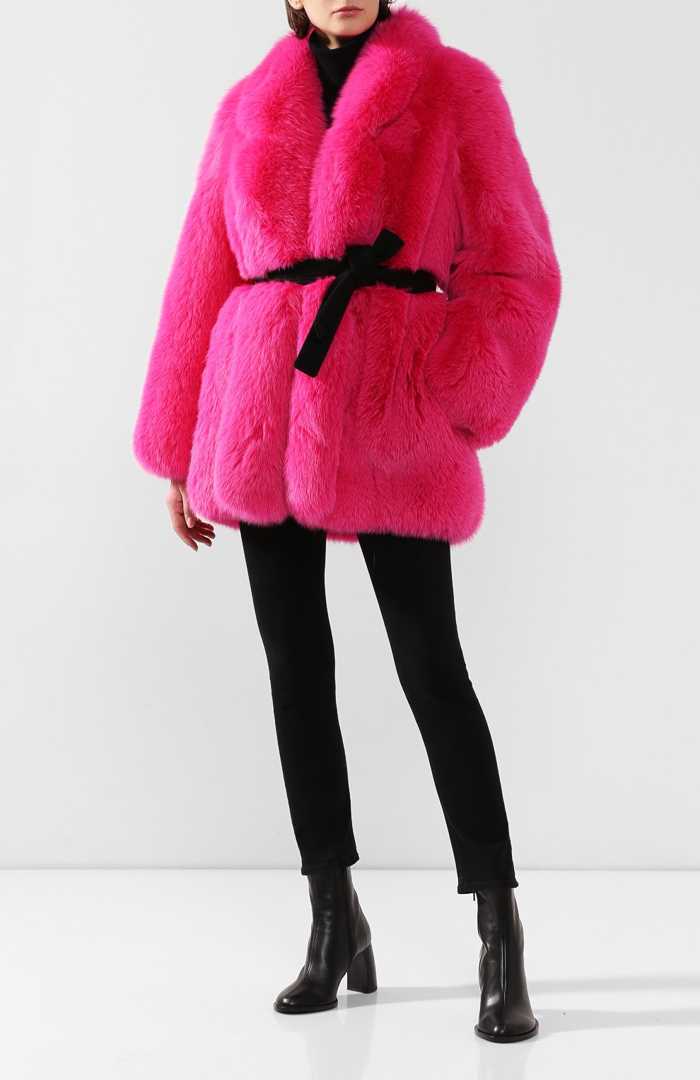 Шуба из меха песца BLANCHA, арт. 19121/100Z/15/SH0CKING, фото 2