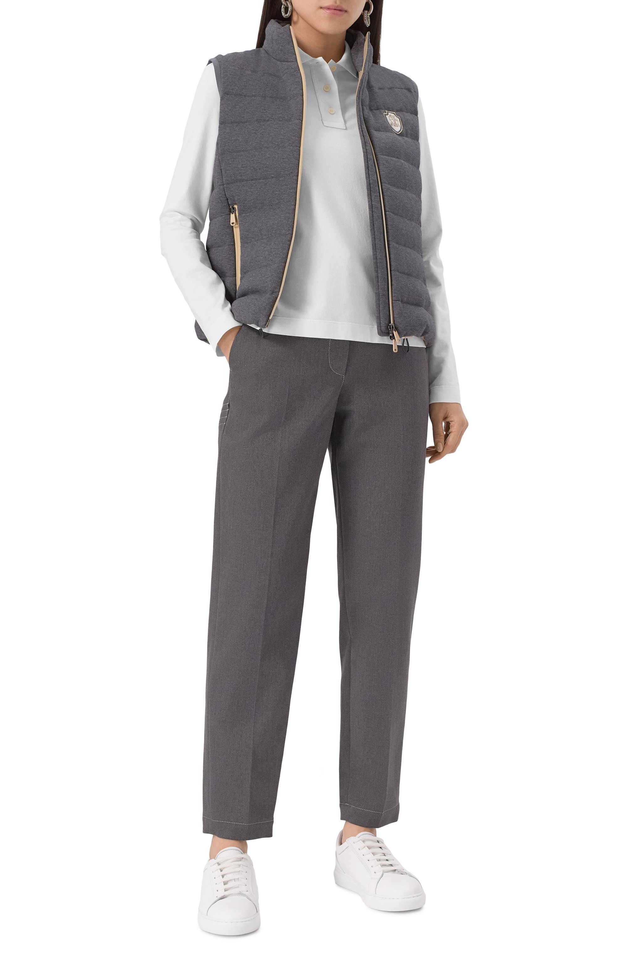 Пуховый жилет BRUNELLO CUCINELLI, арт. MG9277778, фото 2