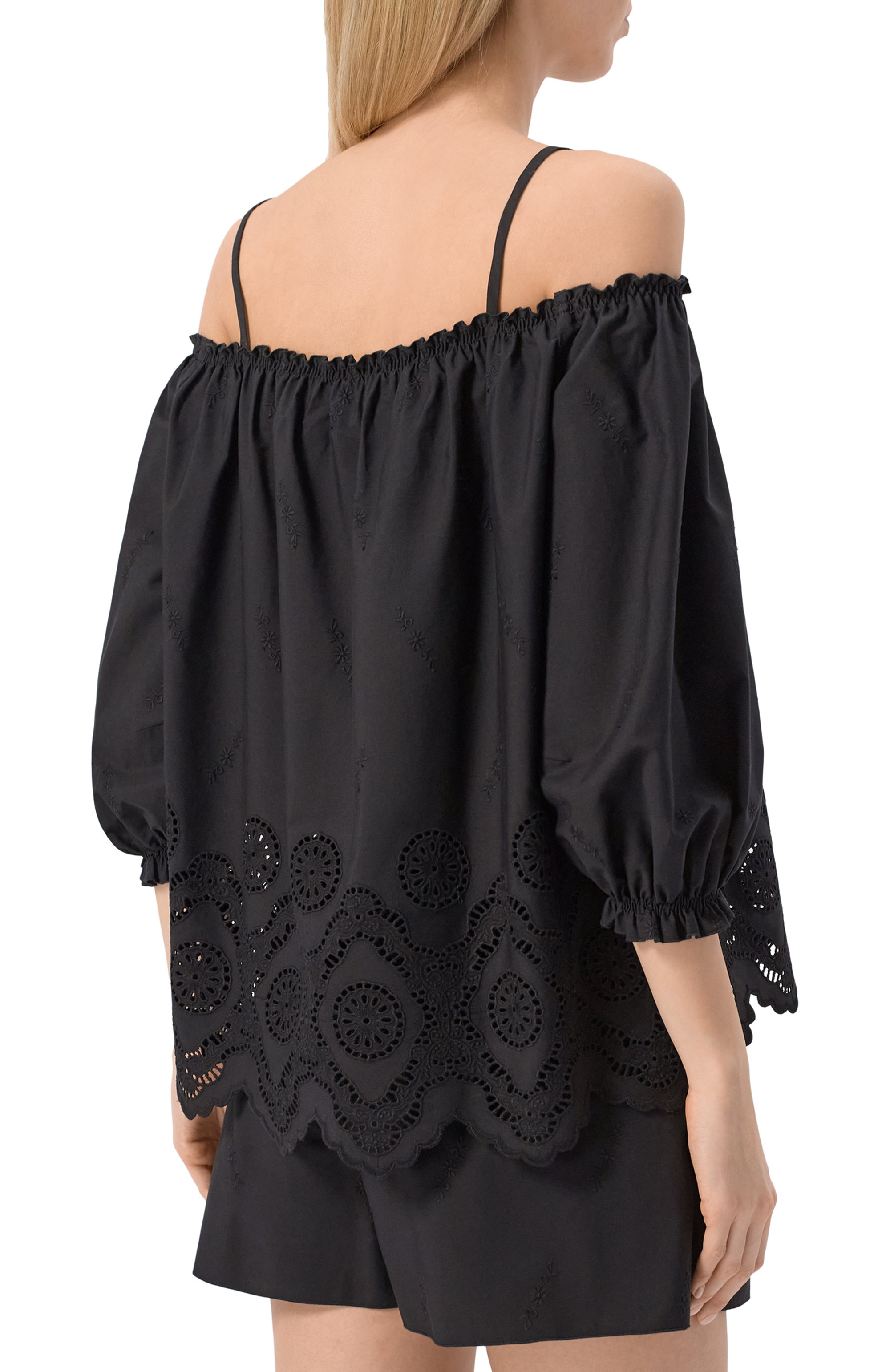 Хлопковая блузка VIKA GAZINSKAYA, арт. SS25-12214, фото 4