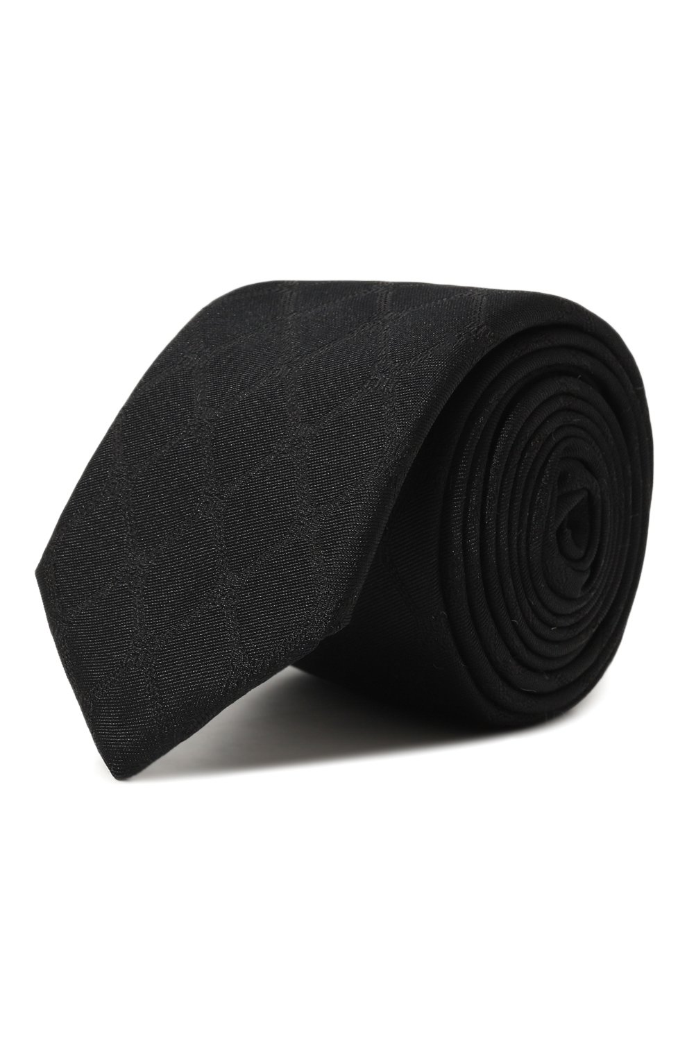 Шелковый галстук HUGO черного цвета по цене 8810 руб., арт. 50528076, фото 1 Шелковый галстук HUGO, арт. 50528076, фото 1