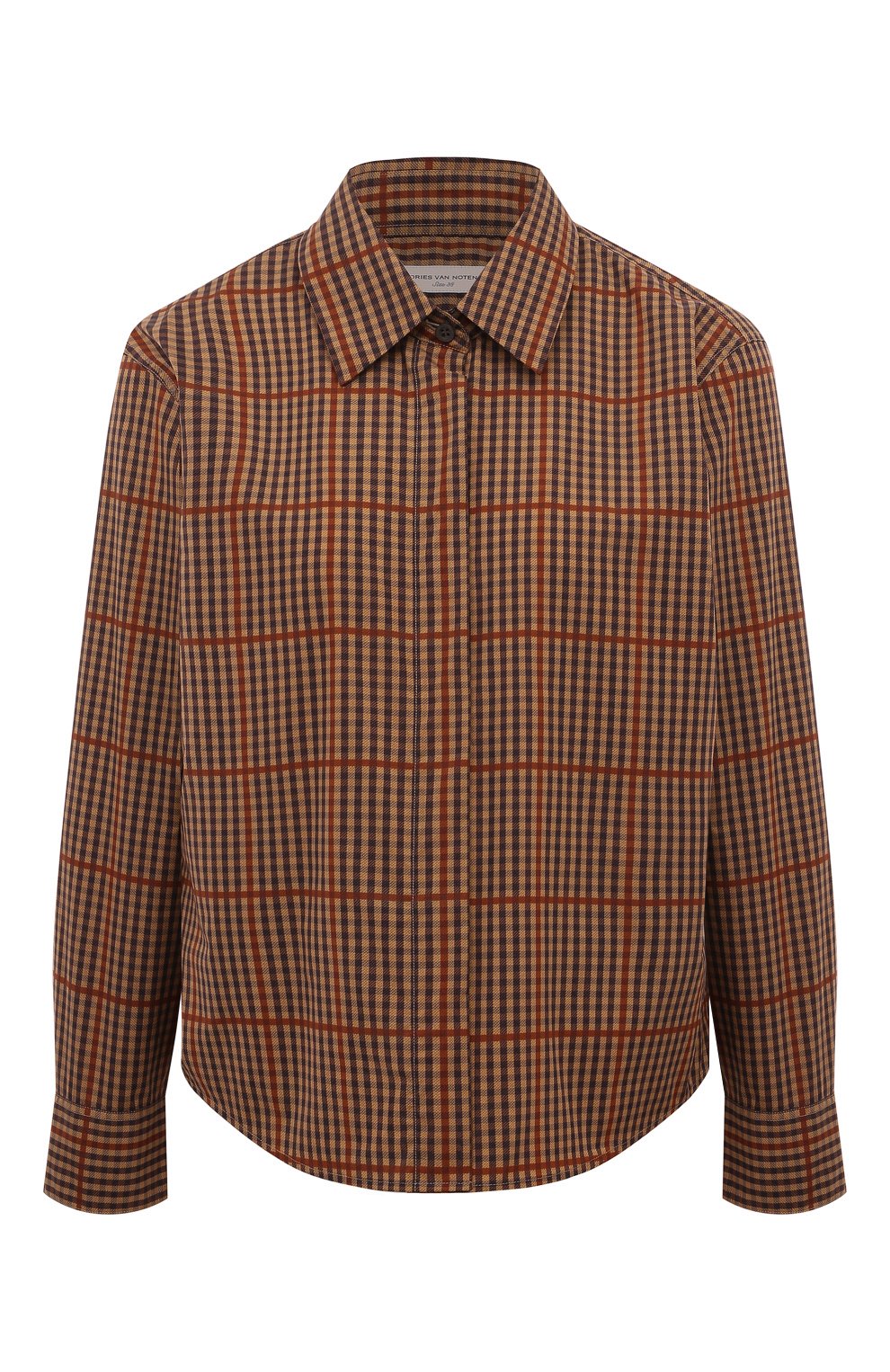 Хлопковая рубашка DRIES VAN NOTEN, арт. 242-010705-9011, фото 1