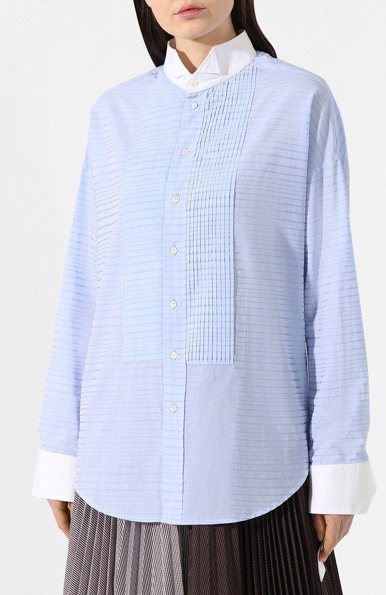 Хлопковая рубашка JEJIA, арт. CECILE SHIRT/STRIPES JAQUARD TEX 35 VAR 1, фото 1