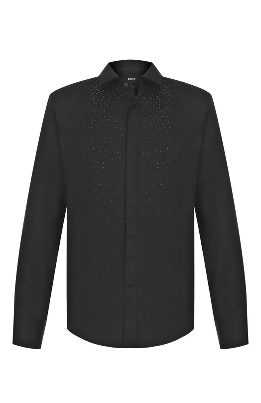 Хлопковая сорочка BOSS 50527610 Чёрный 50527610