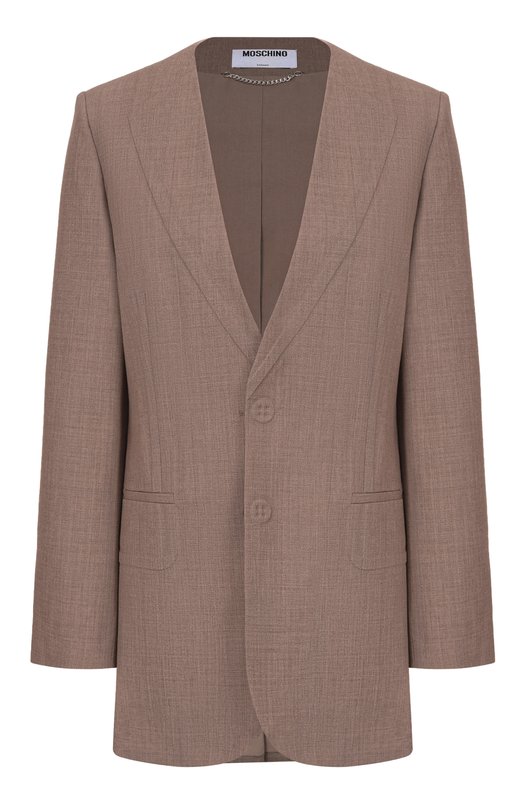 Шерстяной жакет Moschino A0510/0522 Коричневый A0510/0522