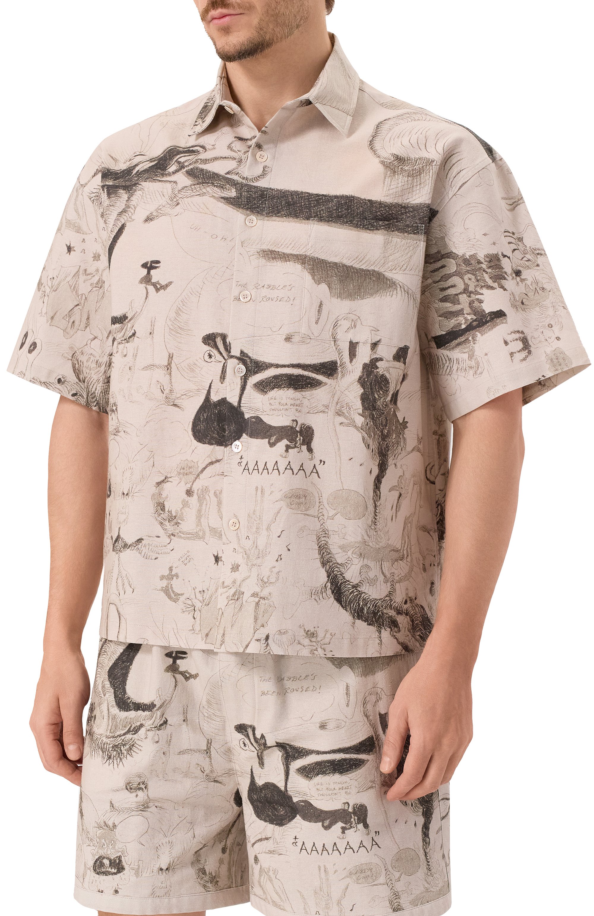 Хлопковая рубашка DOMREBEL, арт. M MEGAL0 SHIRT, фото 3