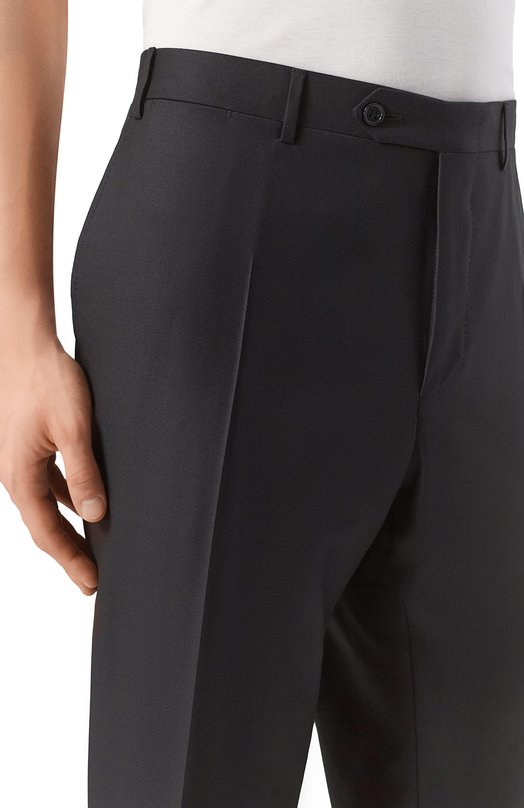 Шерстяные брюки Canali 71019/AS10315_001 Чёрный  71019/AS10315_001 Фото 5