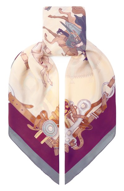 Женская шелковая шаль царский выезд GOURJI, арт. 91169037/62108