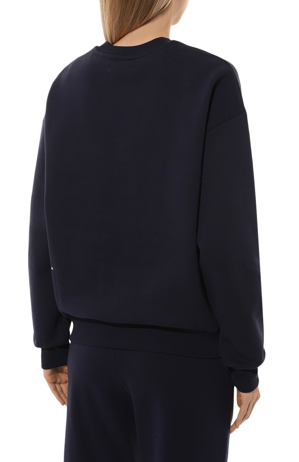 Хлопковый свитшот PANGAIA темно-синего цвета по цене 14650 руб., арт. 10000299, фото 4 Хлопковый свитшот PANGAIA, арт. 10000299, фото 4