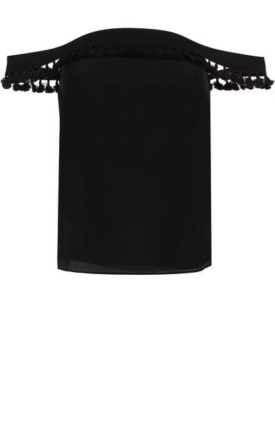 Шелковый топ с открытыми плечами CAMI NYC, арт. CARLY, фото 1