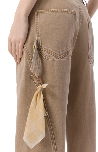 Джинсы sienna DARKPARK бежевого цвета по цене 84000 руб., арт. WTR91 DBU01/SIENNA-L00SE SIDE SPLIT DENIM, фото 5 Джинсы sienna DARKPARK, арт. WTR91 DBU01/SIENNA-L00SE SIDE SPLIT DENIM, фото 5