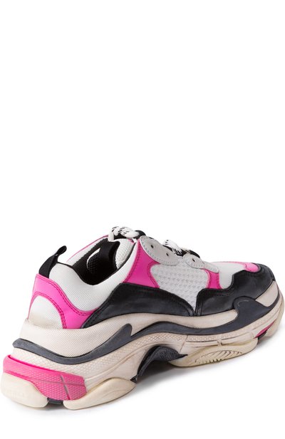 Комбинированные кроссовки triple s BALENCIAGA, арт. 524039/W0906, фото 4