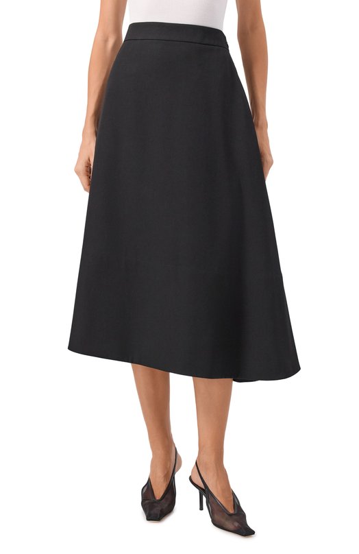 Шерстяная юбка Jil Sander J04MA0005/J40003 Чёрный  J04MA0005/J40003 Фото 3