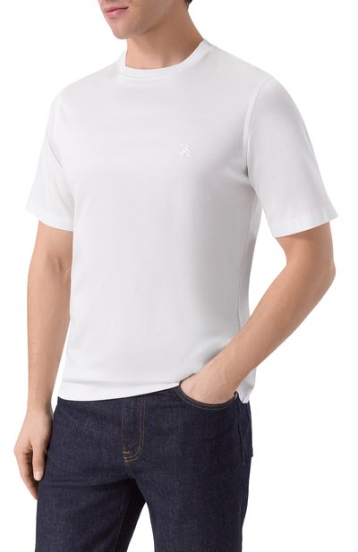 Хлопковая футболка ZILLI, арт. TSR02AM0100VZLE00, фото 3