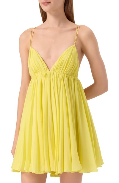 Шелковое платье YVON желтого цвета по цене 89800 руб., арт. 0 230021, фото 3 Шелковое платье YVON, арт. 0 230021, фото 3