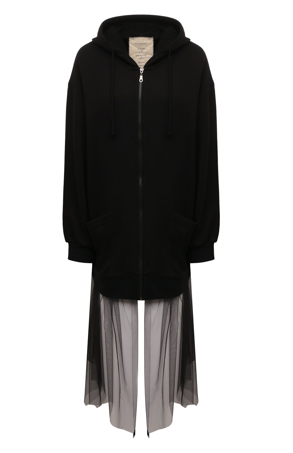 Толстовка из хлопка и льна MIDGARD PARIS, арт. FA1-HD14-BK, фото 1