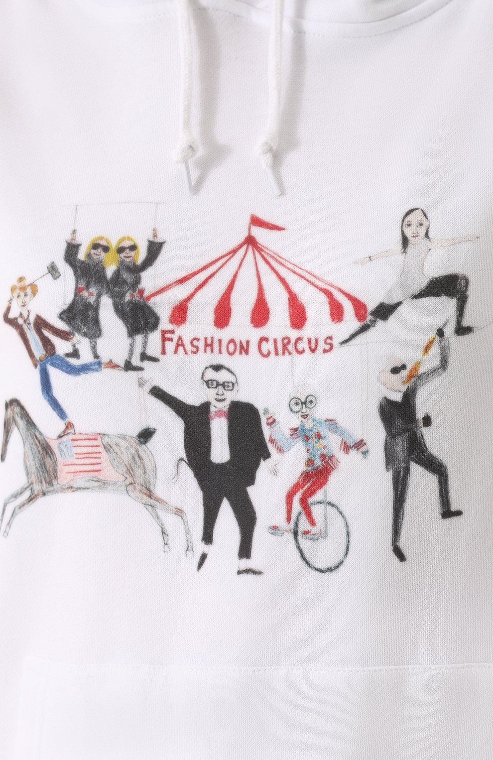 Хлопковая толстовка с принтом и капюшоном UNFORTUNATE PORTRAIT, арт. FASHI0N CIRCUS/H00DIE, фото 5