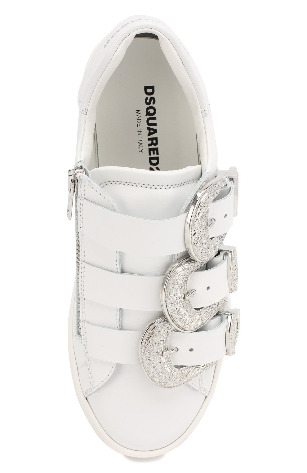 Кожаные кеды с ремешками DSQUARED2, арт. 59796/36-41, фото 4