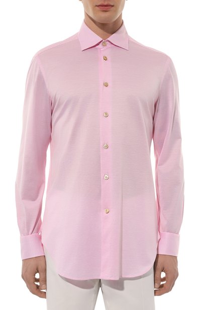 Хлопковая рубашка KITON, арт. UCIH06381, фото 3