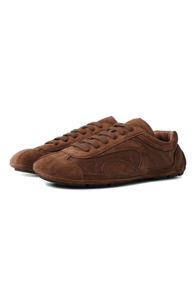 Мужские комбинированные кеды PRADA, арт. 4E1165F/G001D7R