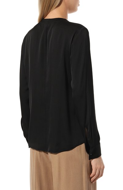 Шелковая блузка BOSS черного цвета по цене 26100 руб., арт. 50490058, фото 4 Шелковая блузка BOSS, арт. 50490058, фото 4