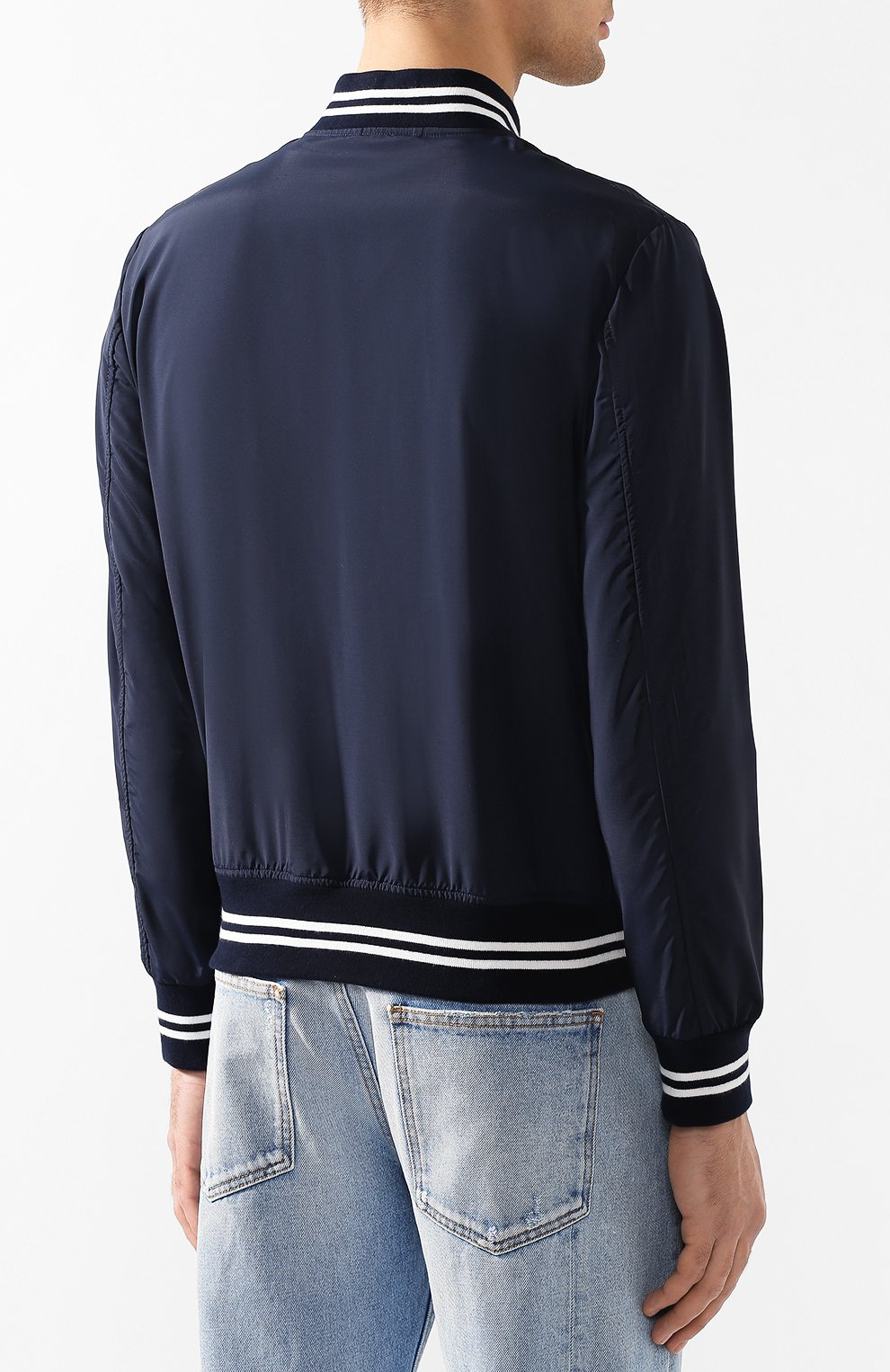 Шерстяной бомбер ELEVENTY PLATINUM темно-синего цвета по цене 49350 руб., арт. 979GB0034 GBT27007, фото 4 Шерстяной бомбер ELEVENTY PLATINUM, арт. 979GB0034 GBT27007, фото 4