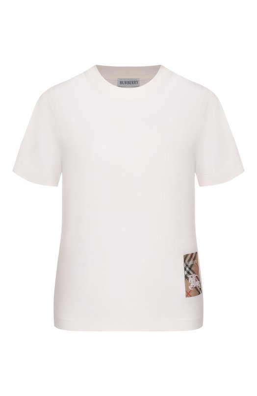 Хлопковая футболка Burberry 8104886 Белый 8104886