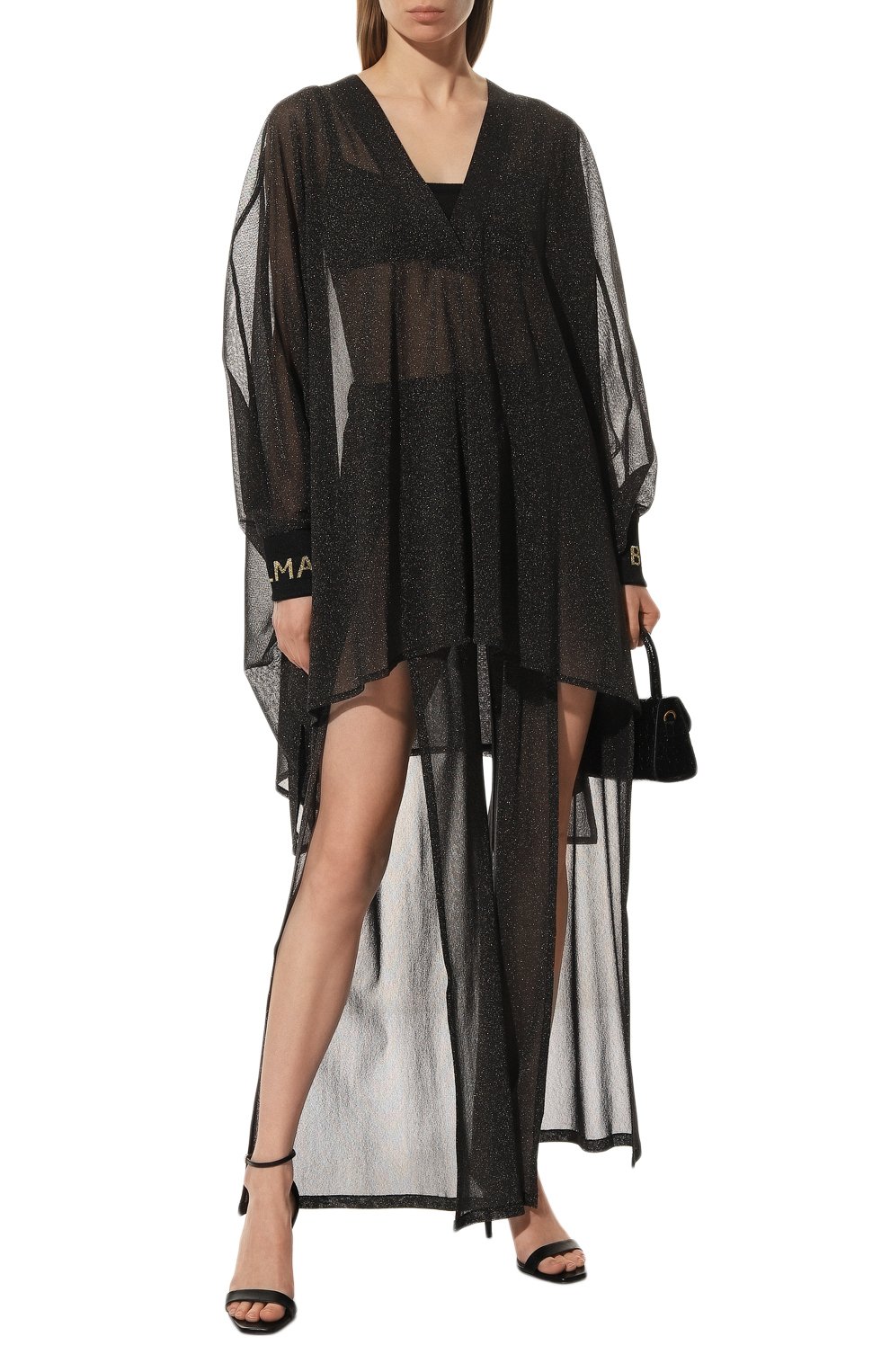 Туника BALMAIN черного цвета по цене 61550 руб., арт. BKA801090, фото 2 Туника BALMAIN, арт. BKA801090, фото 2