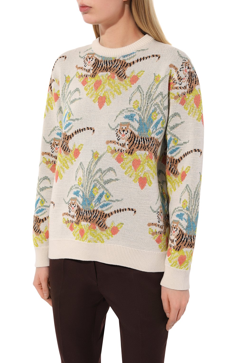 Свитер из шерсти и хлопка GUCCI, арт. 687164 XKB8R, фото 3