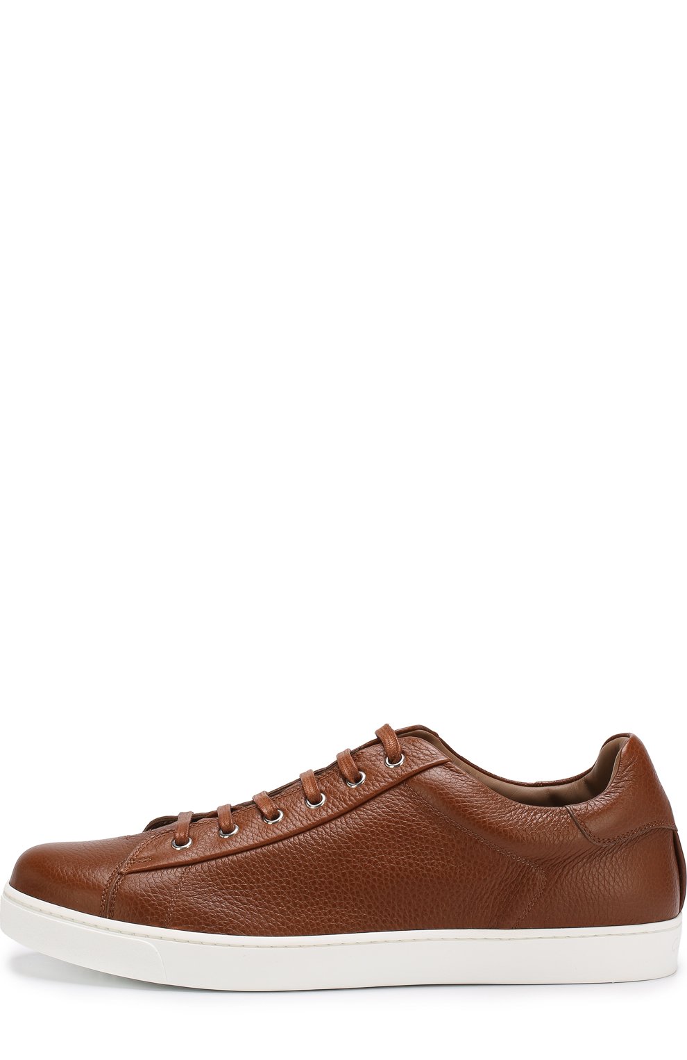 Кожаные кеды на шнуровке GIANVITO ROSSI, арт. S26340.M1WHT.B0XSELL, фото 2