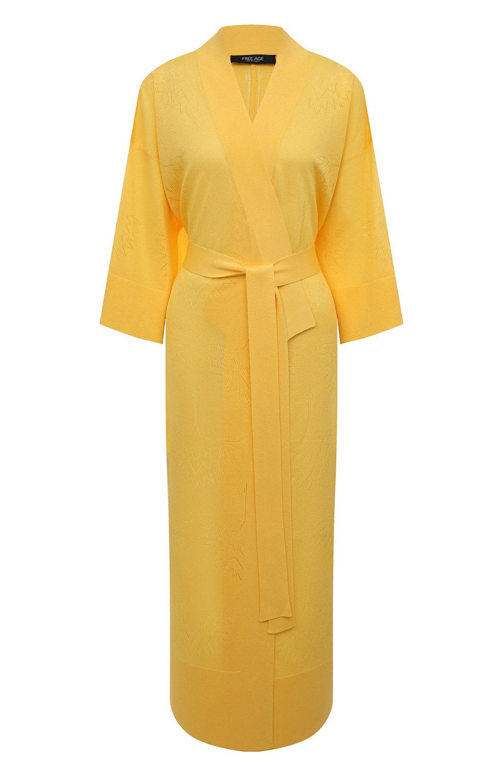 Платье из вискозы FREEAGE желтого цвета по цене 37130 руб., арт. S22.DR023.7000.800, фото 1 Платье из вискозы FREEAGE, арт. S22.DR023.7000.800, фото 1
