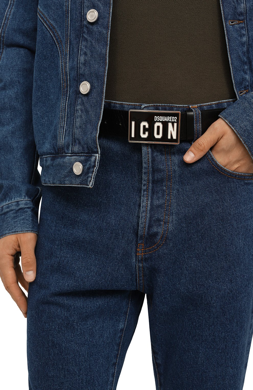 Кожаный ремень DSQUARED2, арт. BEM0326 12900001, фото 2