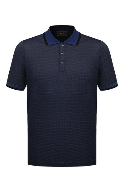 Мужское поло из хлопка и шелка ZILLI, арт. KBP005M0107VZJA00M
