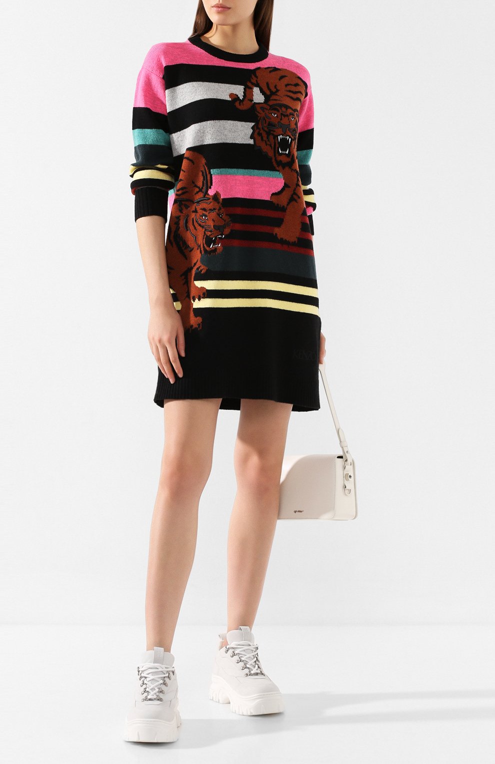 Платье из смеси шерсти и хлопка KENZO, арт. F962R04013XK, фото 2