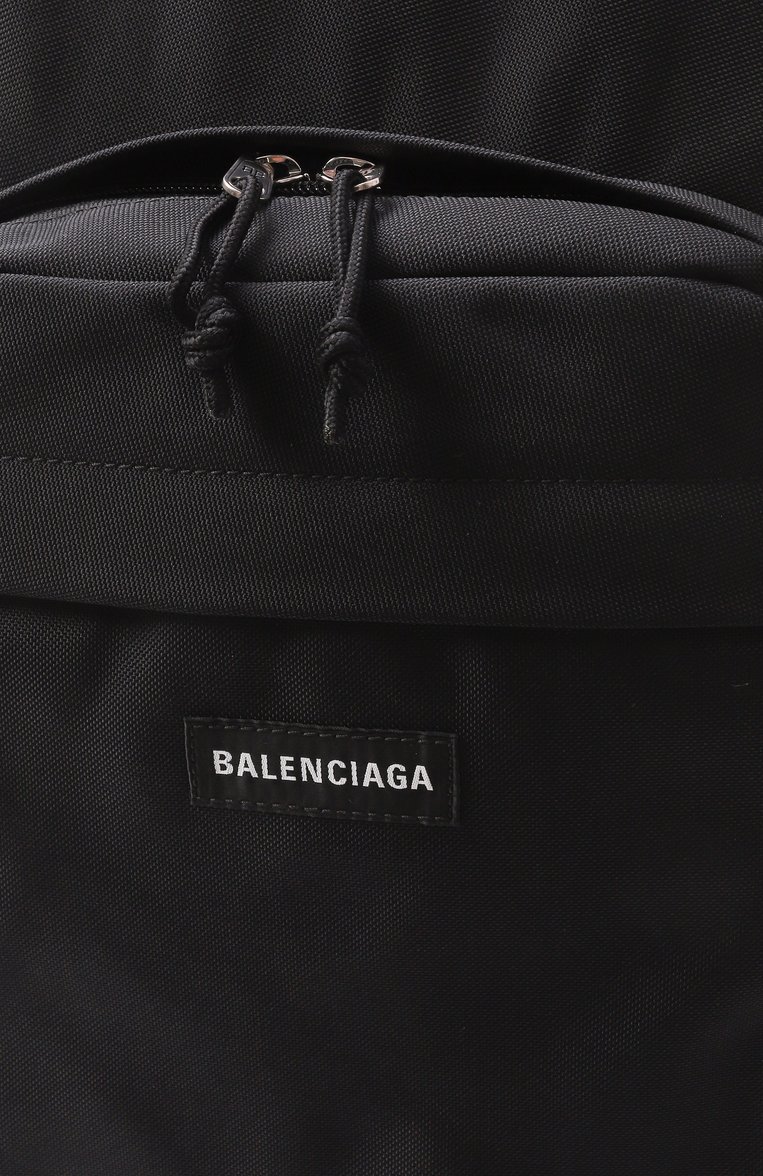 Мужской рюкзак explorer BALENCIAGA черного цвета, арт. 827476/2ABPK | Фото 3 (Сумки-технические: Рюкзаки - большие; Размер: large; Материал: Текстиль; Ремень/цепочка: На ремешке; Автоматизация состава: Проставлено; Автоматизация ТО: Проставлено; Стили: Кэжуэл)