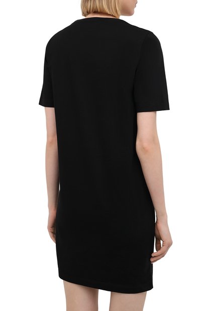 Хлопковое платье DSQUARED2 черного цвета по цене 29950 руб., арт. S80CT0008/S23009, фото 4 Хлопковое платье DSQUARED2, арт. S80CT0008/S23009, фото 4