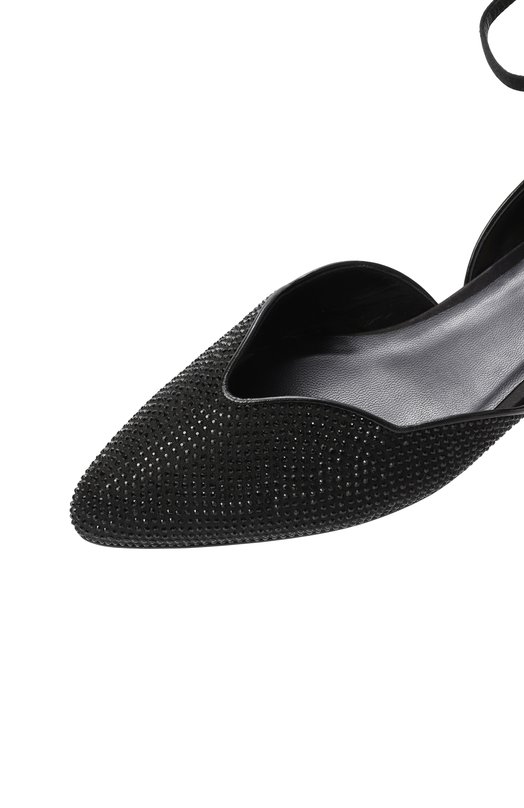 Текстильные балетки Giorgio Armani GW001821/AF18807 Чёрный  GW001821/AF18807 Фото 7