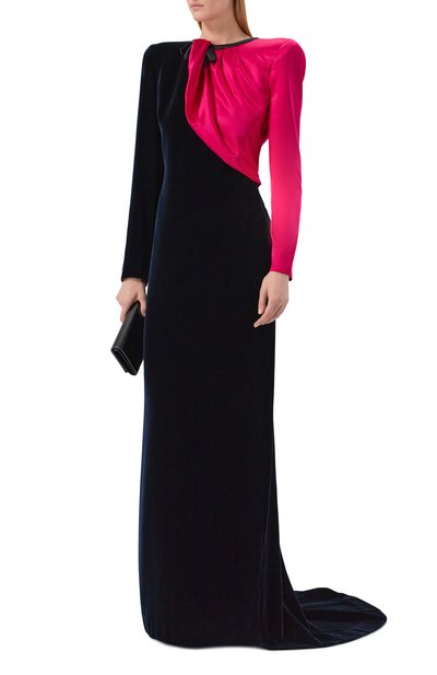 Комбинированное платье VALENTINO, арт. 7B0VDM06/9Q9, фото 2