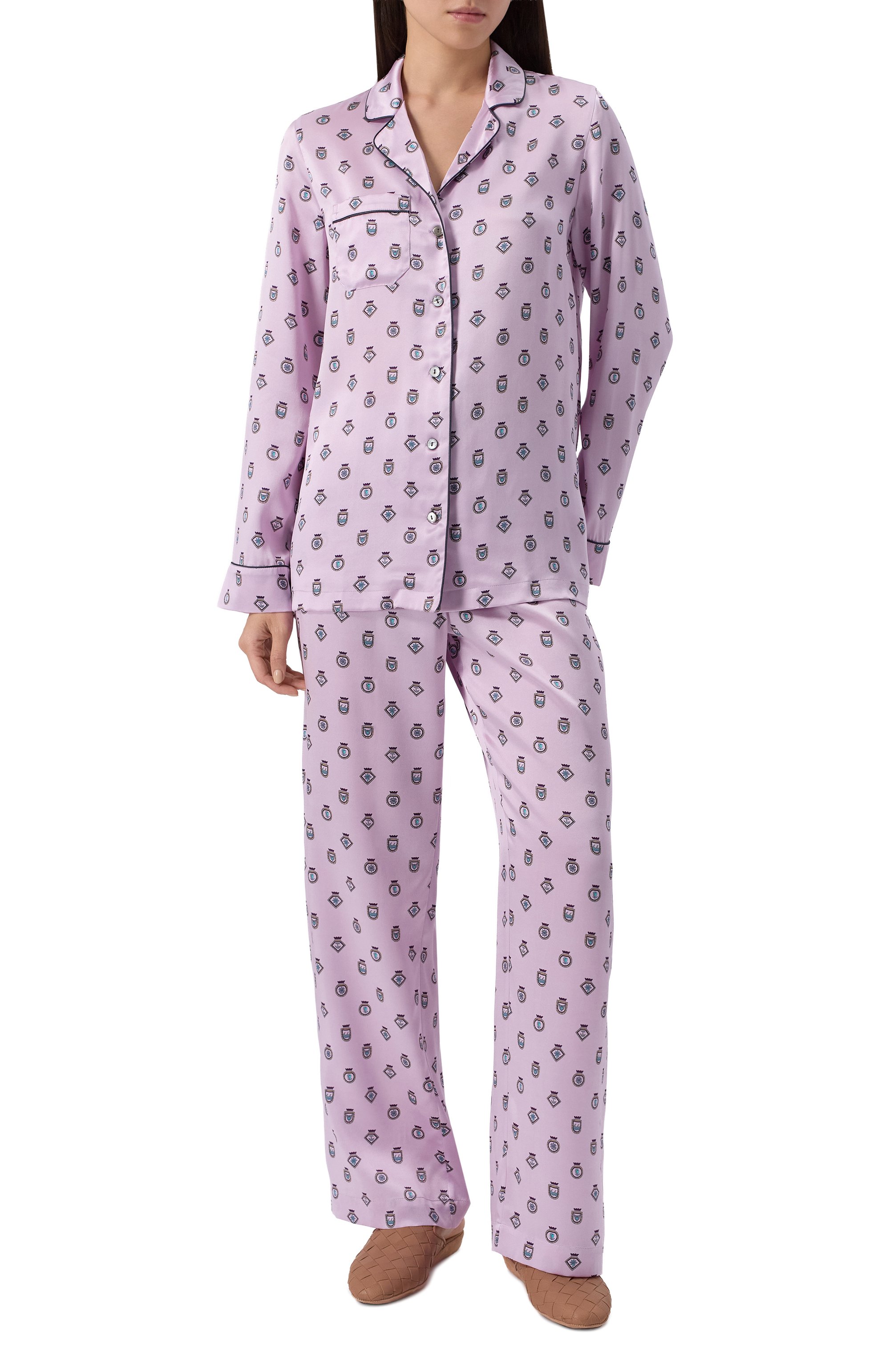 Шелковая пижама DEREK ROSE, арт. 2050-BRIN117, фото 2