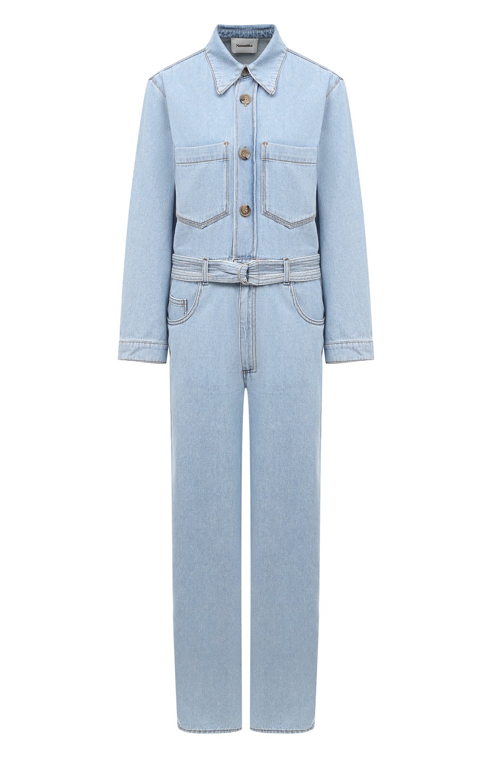Джинсовый комбинезон NANUSHKA, арт. LENN0N_LIGHT BLUE_TWILL DENIM, фото 1