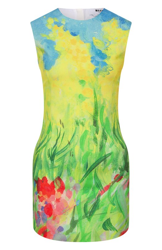 Хлопковое платье MSGM 3842MDA46 257362/257362 Разноцветный 3842MDA46 257362/257362