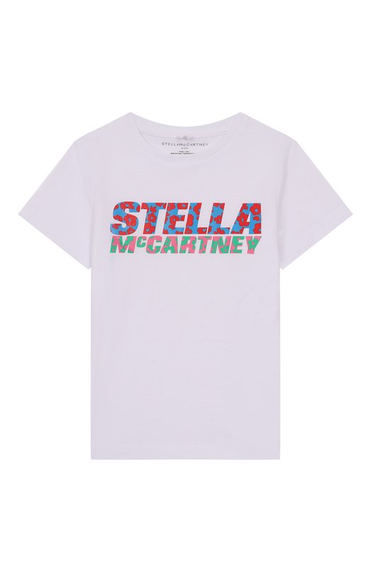 

Хлопковая футболка Stella McCartney, Белый