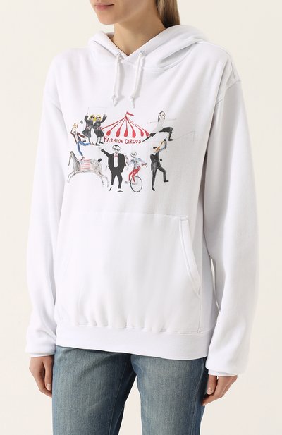 Хлопк овая толстовка с принтом и капюшоном UNFORTUNATE PORTRAIT, арт. FASHI0N CIRCUS/H00DIE, фото 3