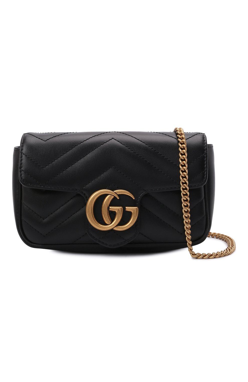 Сумка gg marmont super mini GUCCI черного цвета по цене 182500 руб., арт. 476433/DTDCT, фото 6 Сумка gg marmont super mini GUCCI, арт. 476433/DTDCT, фото 6