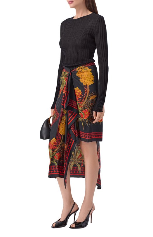 Юбка из вискозы Blumarine 2G281A Чёрный  2G281A Фото 2