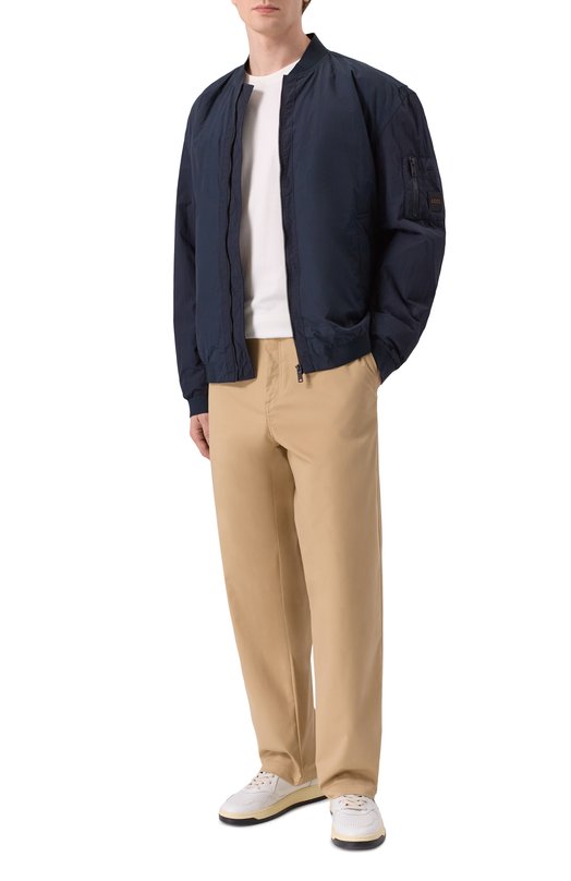 Хлопковые брюки HUGO 50553229 Бежевый  50553229 Фото 2