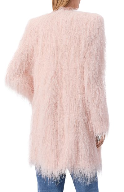 Пальто BALMAIN светло-розового цвета по цене 525500 руб., арт. GF1UE140/JL27, фото 4 Пальто BALMAIN, арт. GF1UE140/JL27, фото 4