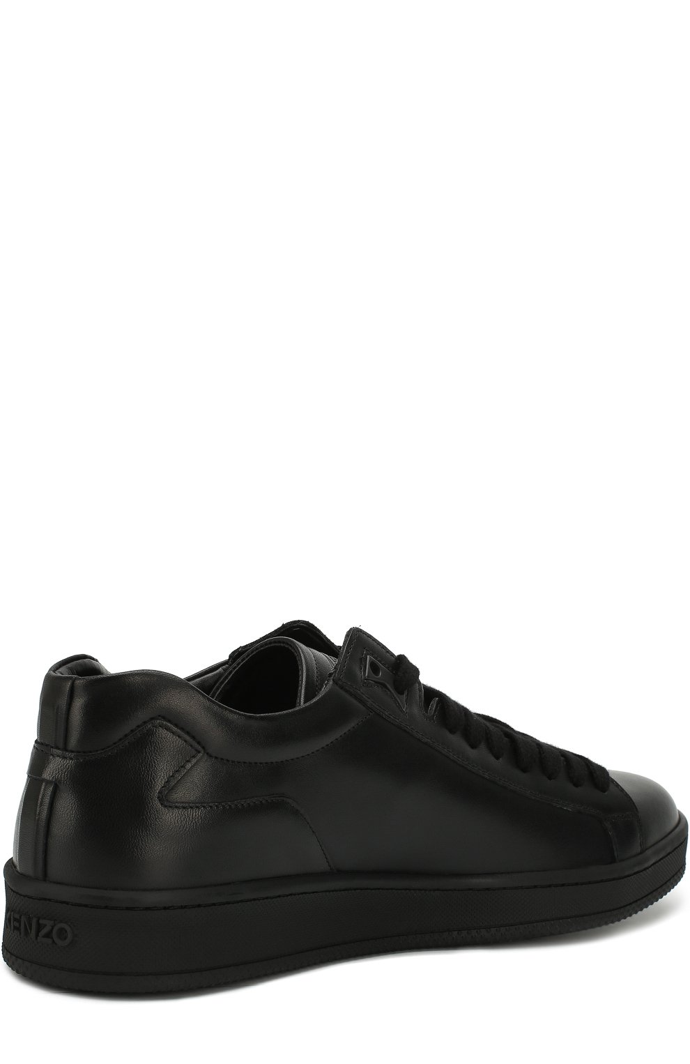 Кожаные кеды на шнуровке KENZO черного цвета по цене 28950 руб., арт. F005SN127L50, фото 4 Кожаные кеды на шнуровке KENZO, арт. F005SN127L50, фото 4