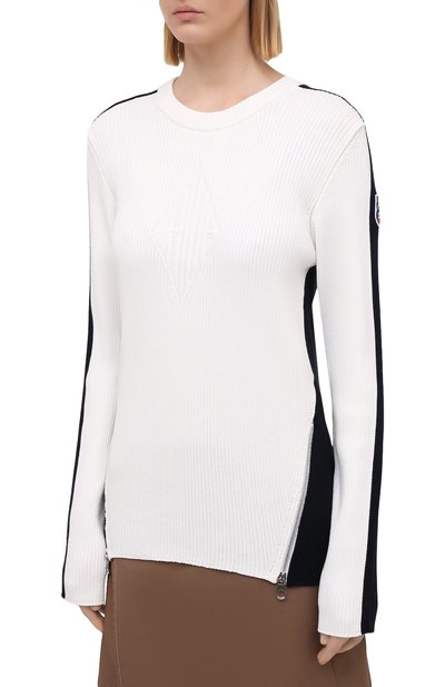 Пуловер из вискозы chloé x fusalp CHLOÉ белого цвета по цене 65800 руб., арт. Y1132, фото 3 Пуловер из вискозы chloé x fusalp CHLOÉ, арт. Y1132, фото 3