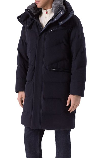 Пуховик с отделкой из кролика KITON, арт. UGK147K0260H02, фото 3